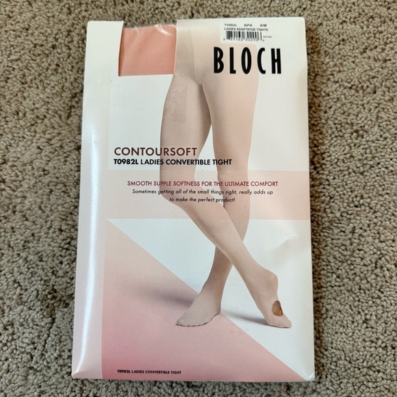 New Bloch Ladies Adaptatoe Tights - Ballet Pink - Picture 3 of 4